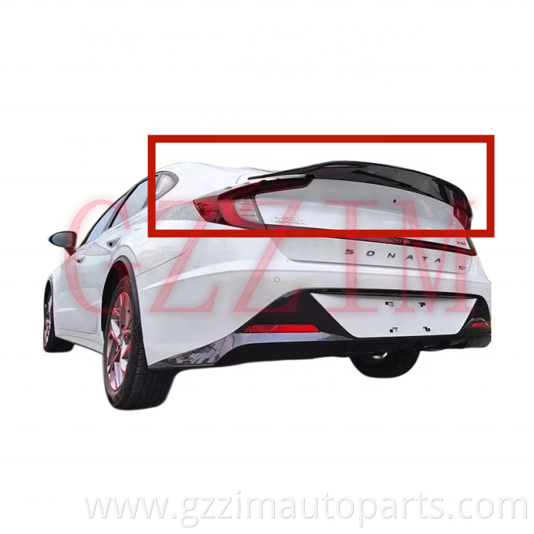 Exterior Accessories ABS Carbon Fiber Rear Trunk Boot Wing Spoiler For Sonata 10th XR 2021-2022 Spoiler